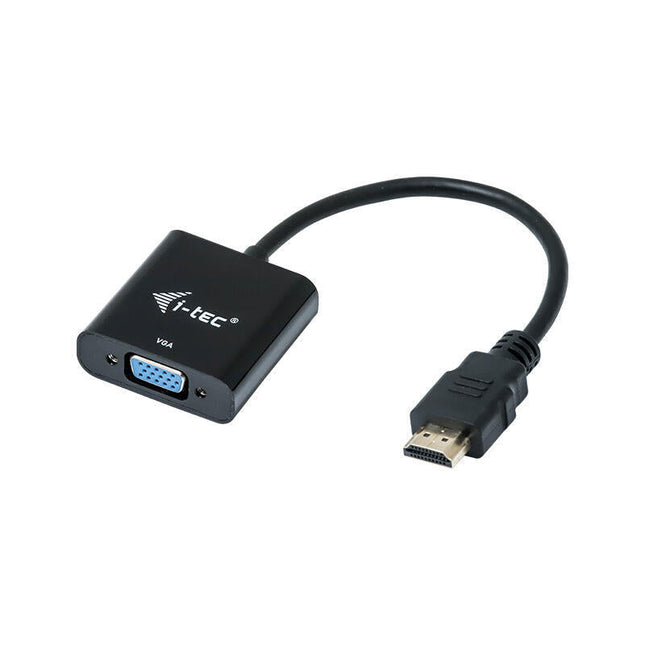 I-Tec Adaptador Hdmi A Vga Full-Hd 1920x1080 / 60 Hz Cable Conector Hdmi Dorado De 15 Cm