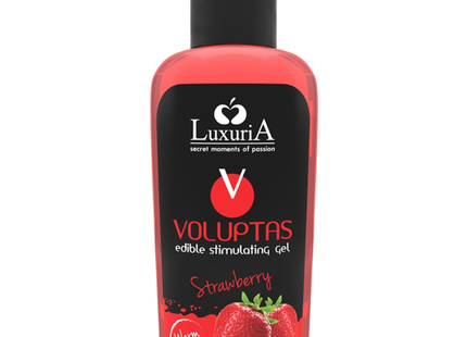 Intimateline Luxuria - Voluptas Gel Masaje Comestible Efecto Calor - Fresa 100 Ml