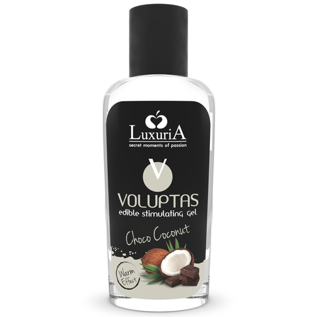 Intimateline Luxuria - Voluptas Gel Masaje Comestible Efecto Calor - Coco Y Crema 100 Ml