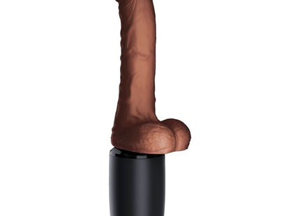 Vibrador King Cock Plus Triple Threat - Marrón