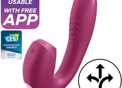Satisfyer - Sunray Estimulador Y Vibrador App Rojo