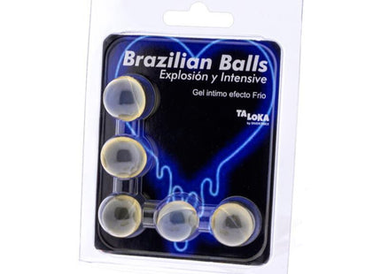 Taloka - Brazilian Balls Gel Excitante Efecto Frio Y Vibración 5 Bolas
