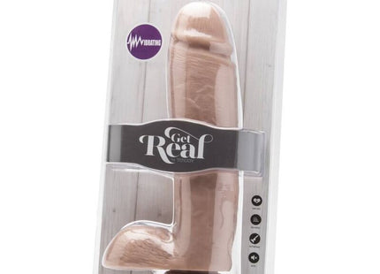 Get Real - Dildo 25,5 Cm Con Testiculos Vibrador Natural