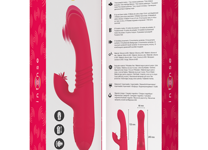 Intense - Dua Vibrador Multifunción Recargable Up & Down Con Lengua Rojo