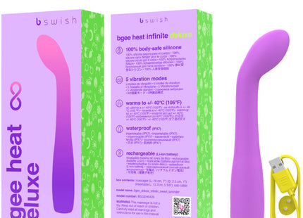 B Swish - Bgee Heat Infinite Deluxe Vibrador Recargable Silicona Lavanda