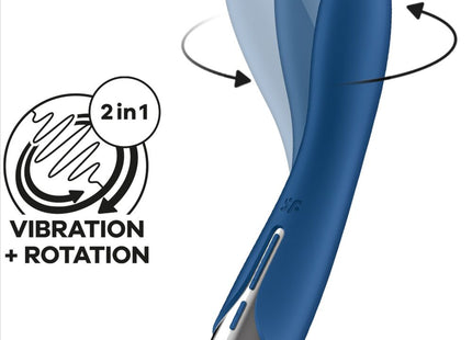 Vibrador Y Rotador  Spinning Vibe 1 Azul