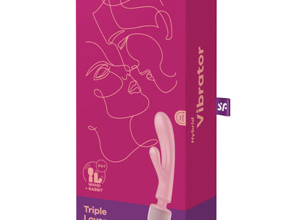 Masajeador Vibrador Satisfyer  Triple Lover  Rabbit Rosa