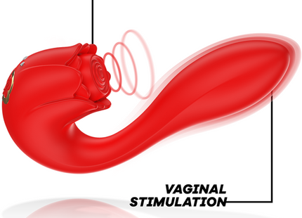 Mia - Selena Estimulador Vibrating + Tapping Rojo