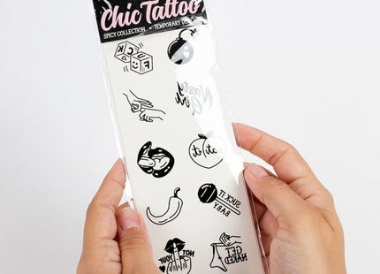 Secret Play - Set De 10 Tattoos Temporales Spicy Collection