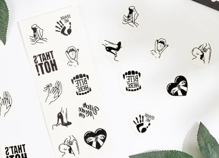 Secret Play - Set De 10 Tattoos Temporales Kinky Collection