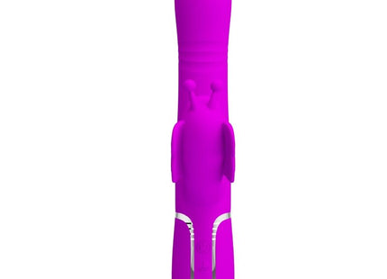 Pretty Love - Vibrador Rabbit Multifunción 4 En 1 Mariposa Fucsia