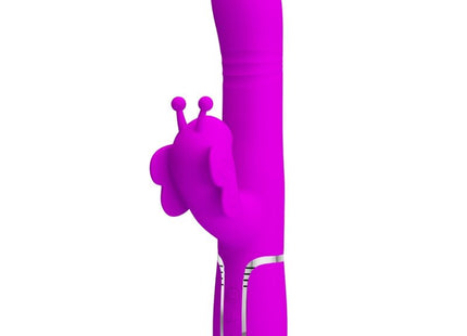 Pretty Love - Vibrador Rabbit Multifunción 4 En 1 Mariposa Fucsia