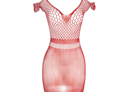 Subblime - 951924 Vestido De Rejilla Croché Corto Rojo Talla Única