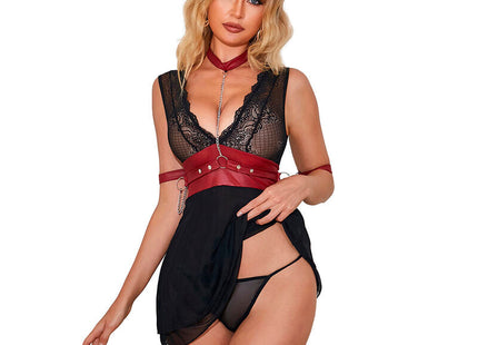 Subblime - 954437 Vestido Bondage De Encaje Negro L/Xl