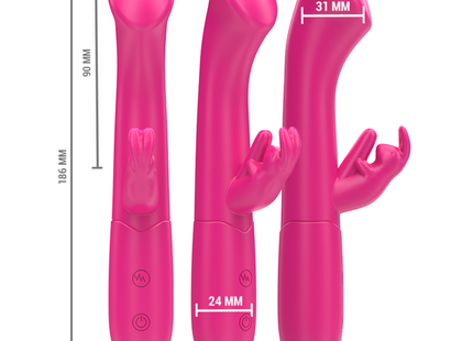 Intense - Julieta Vibrador Rabbit 18,6 Cm 10 Vibraciones Rosa