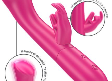 Intense - Julieta Vibrador Rabbit 18,6 Cm 10 Vibraciones Rosa