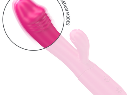 Intense - Ivy Vibrador Flexible 10 Vibraciones Con Lengua Estimuladora Rosa