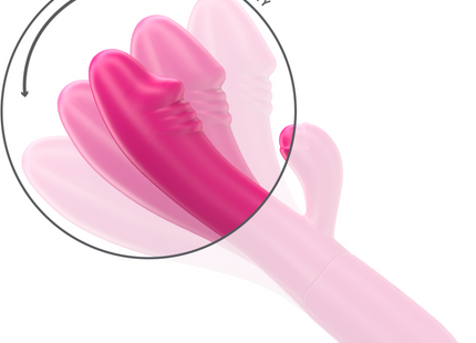 Intense - Ivy Vibrador Flexible 10 Vibraciones Con Lengua Estimuladora Rosa