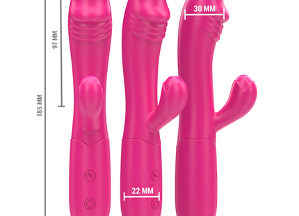 Intense - Ivy Vibrador Flexible 10 Vibraciones Con Lengua Estimuladora Rosa
