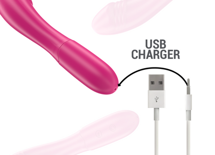 Intense - Belinda Vibrador 19 Cm Flexible 10 Vibraciones Rosa