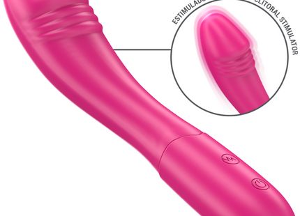 Intense - Belinda Vibrador 19 Cm Flexible 10 Vibraciones Rosa