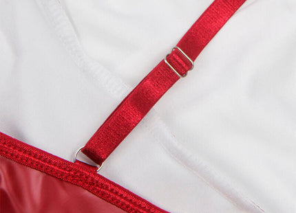 Subblime - 955397 Vestido Con Tirantes De Cuero Burdeos S/M