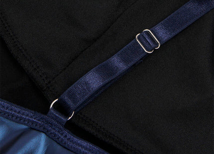 Subblime - 955410 Vestido Con Tirantes De Cuero Azul S/M