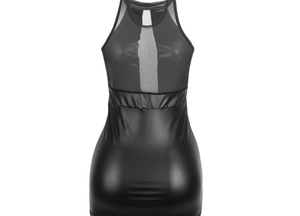 Subblime - 955472 Vestido Cuello Halter Con Transparencias Negro S/M