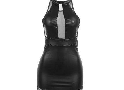 Subblime - 955489 Vestido Cuello Halter Con Transparencias Negro L/Xl