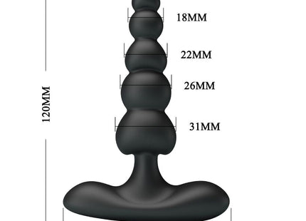 Pretty Love - Corban Vibrador Anal 10 Vibraciones Negro