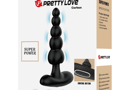 Pretty Love - Corban Vibrador Anal 10 Vibraciones Negro