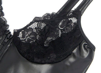 Subblime - 957568 Vestido De Cuero Con Cremallera Negro S/M