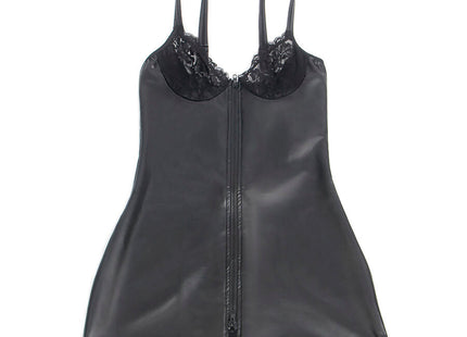 Subblime - 957575 Vestido De Cuero Con Cremallera Negro L/Xl