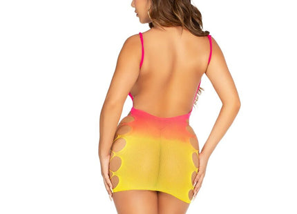 Leg Avenue - Mini Vestido Sin Costuras Y Aberturas Sunset