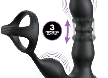 Anal Fantasy Elite Collection - Anillo Y Masajeador Anal Vibrador Con Control Remoto