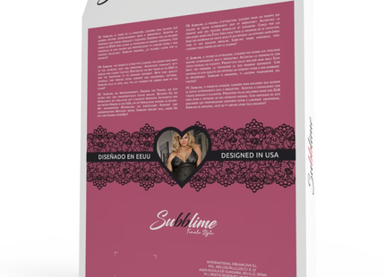 Subblime Queen Plus Set Top-Vestido Y Tanga Negro