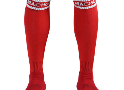 Macho - Calcetines Largos Talla Unica Rojo