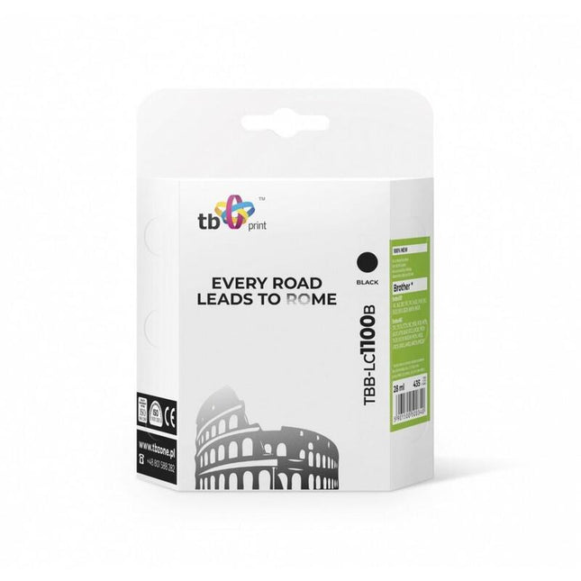 %Ink For Brojoher Lc1100  /980 Tbb-Lc1100b Bk 100