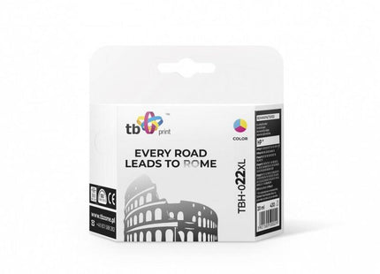 %Ink For Hp Nr 22-C9352  Tbh-022xl Color Rem.