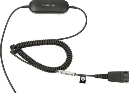 Jabra Gn1200 Cc Cable Para Auriculares Desconexin Rpida (P) A Rj-9 (M)2 Mpara Jabra Gn 2100, Gn 2200, Gn 2250