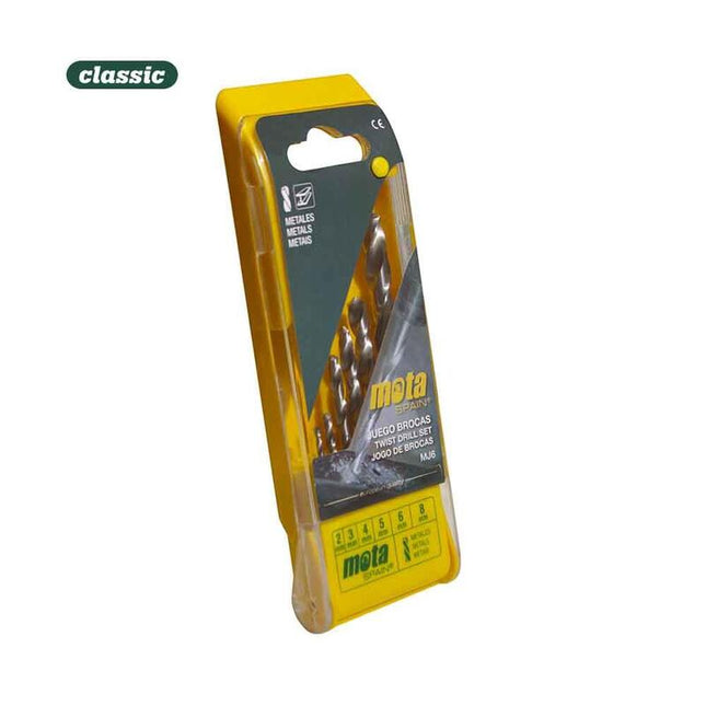 Juego 6 Brocas A.R Para Metal De 2mm A 8mm Mj6 Mota