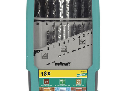 Juego De Brocas Para Metales Y Piedra De 9 Piezas 7115000 Wolfcraft