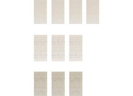 Juego De Hojas De Lija De Malla Bosch Expert M480 115 X 230 Mm, K80 / 120 / 180 (10 Piezas, Para Lijadoras Orbitales) K80 / 120 / 180 2608901207