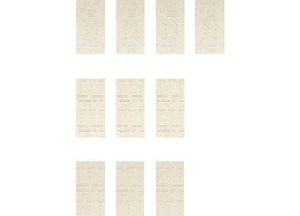 Juego De Hojas De Lija De Malla Bosch Expert M480 93 X 186 Mm, K80 / 120 / 180 (10 Piezas, Para Lijadoras Orbitales), K80 / 120 / 180 2608901206