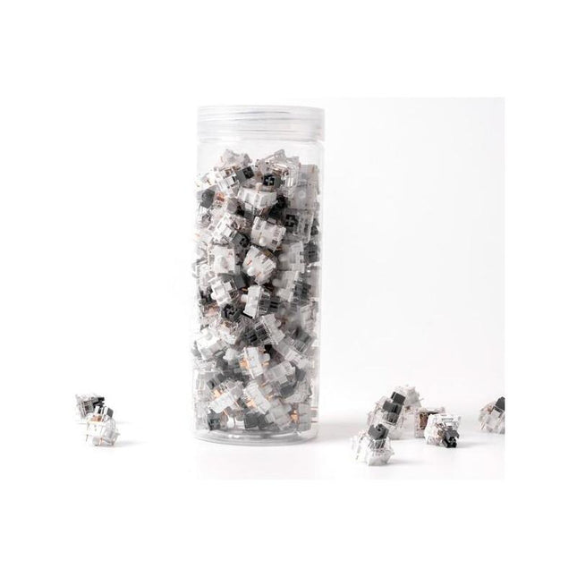 Keychron K Pro Silver Switch Set, Interruptores De Llave Plateado/Transparente, 110 Piezas G5