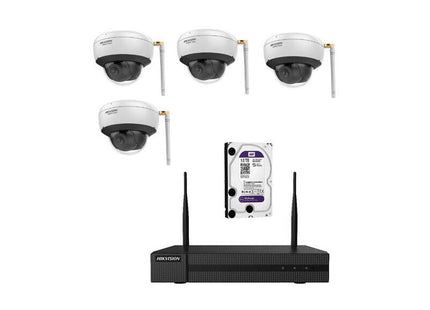 Kit De 4 Cámaras Domo Ip Wifi + Nvr + 1 Hdd 1tb
