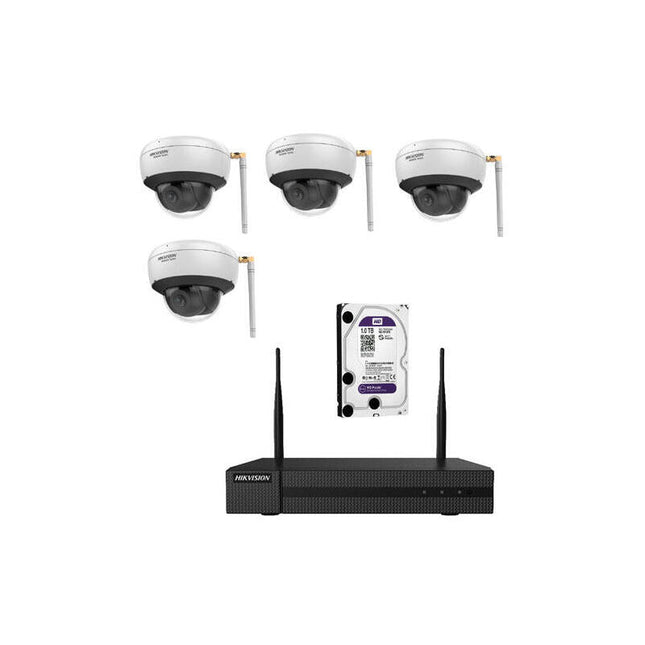 Kit De 4 Cámaras Domo Ip Wifi + Nvr + 1 Hdd 1tb