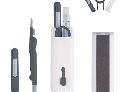 Kit De Limpieza De Teclado Y Smartphone 7 En 1 Negro