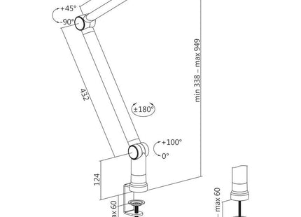 Logilink Aa0127 - Brazo De Micrófono Profesional Con Tijera Plegable Para Streaming