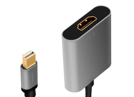 Logilink Cda0110 Adaptador Mini Displayport Hdmi 0,15 M Negro, Gris